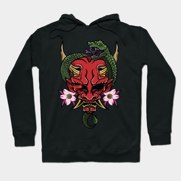 Oni Snake Hoodie by ijoneon